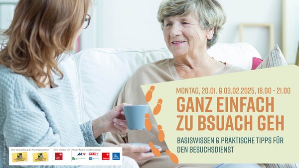 Schulungreihe für ehrenamtlichen Besuchsdienst Freiwillige für Besuchsdienst gesucht