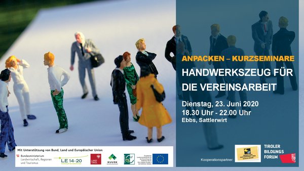 Flyer für das Kurzseminar "Handwerkszeug für die Vereinsarbeit" 