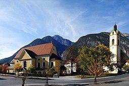 Bild von der Pfarrkiche in Zams